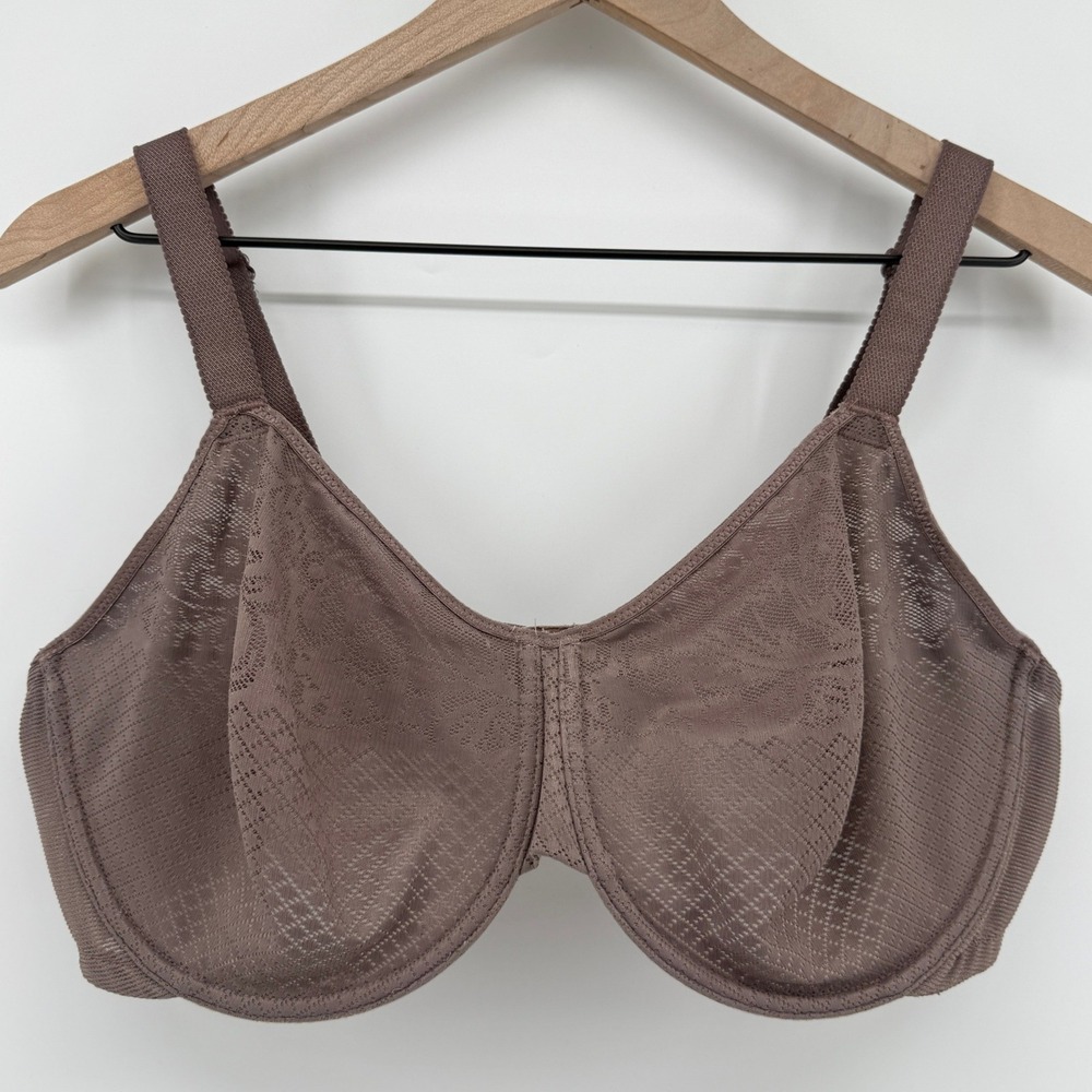 Wacoal 857210 Visual Effects Minimizer Bra Taupe Brown 42DD Full Coverage
